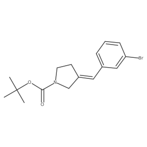 Tert-butyl 3-[(3-bromophenyl)methylidene]pyrrolidine-1-carboxylate Structure
