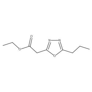 Ethyl 5-propyl-1,3,4-oxadiazole-2-acetate Structure