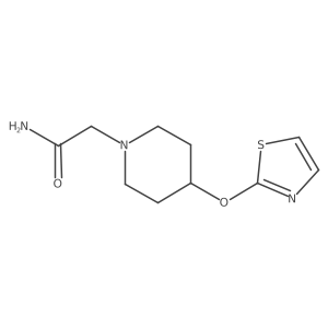 2-[4-(1,3-Thiazol-2-yloxy)piperidin-1-yl]acetamide结构式