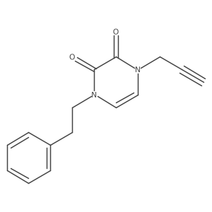 1-(2-Phenylethyl)-4-(prop-2-yn-1-yl)-1,2,3,4-tetrahydropyrazine-2,3-dione结构式