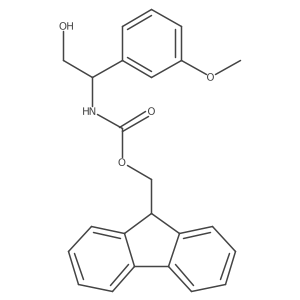 (9H-fluoren-9-yl)methyl N-[(1R)-2-hydroxy-1-(3-methoxyphenyl)ethyl]carbamate结构式