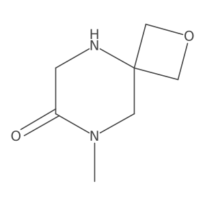 8-Methyl-2-oxa-5,8-diazaspiro[3.5]nonan-7-one结构式