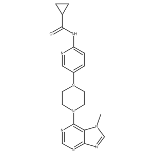 N-{5-[4-(7-methyl-7H-purin-6-yl)piperazin-1-yl]pyridin-2-yl}cyclopropanecarboxamide Structure