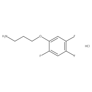 3-(2,4,5-Trifluorophenoxy)propan-1-amine hydrochloride结构式