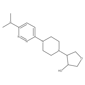 4-{4-[6-(Dimethylamino)pyridazin-3-yl]piperazin-1-yl}oxolan-3-ol Structure