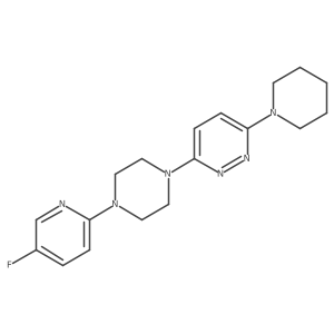 3-[4-(5-Fluoropyridin-2-yl)piperazin-1-yl]-6-(piperidin-1-yl)pyridazine结构式