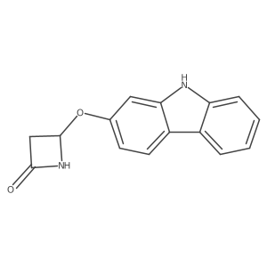 4-(9H-Carbazol-2-yloxy)-2-azetidinone结构式