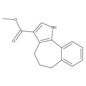 Methyl 1,4,5,6-tetrahydrobenzo[6,7]cyclohepta[1,2-b]pyrrole-3-carboxylate结构式
