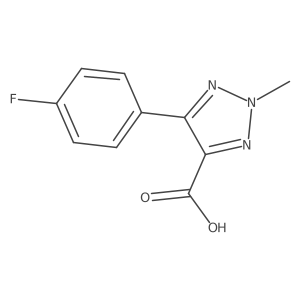 5-(4-Fluoro-phenyl)-2-methyl-2H-[1,2,3]triazole-4-carboxylic acid结构式