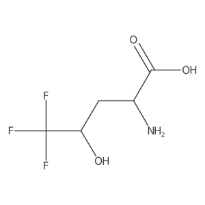 2-Amino-5,5,5-trifluoro-4-hydroxypentanoic acid结构式