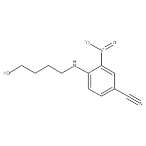 4-(4-Hydroxy-butylamino)-3-nitro-benzonitrile Structure