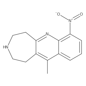 1,2,4,5-tetrahydro-11-methyl-7-nitro-3H-azepino[4,5-b]quinoline结构式