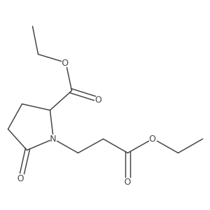 (S)-Ethyl 1-(3-ethoxy-3-oxopropyl)-5-oxopyrrolidine-2-carboxylate Structure