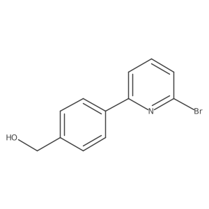 4-(6-Bromo-2-pyridinyl)benzenemethanol Structure