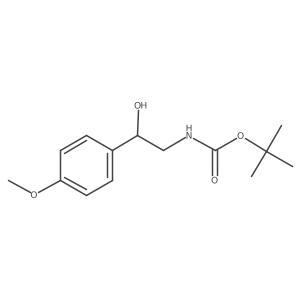 tert-butyl N-[(2R)-2-hydroxy-2-(4-methoxyphenyl)ethyl]carbamate结构式