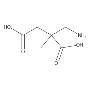 2-(Aminomethyl)-2-methylbutanedioic acid结构式