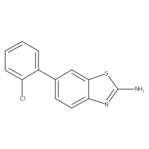 6-(2-Chlorophenyl)benzo[d]thiazol-2-amine结构式