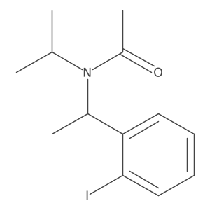 N-[(1S)-1-(2-Iodophenyl)ethyl]-N-(propan-2-yl)acetamide结构式