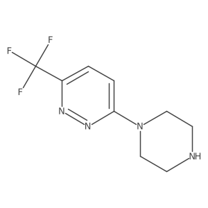 3-(Piperazin-1-yl)-6-(trifluoromethyl)pyridazine结构式