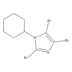 2,4,5-Tribromo-1-cyclohexyl-1h-imidazole结构式
