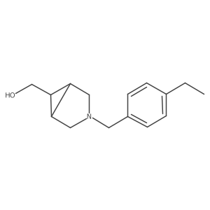 3-[(4-Ethylphenyl)methyl]-3-azabicyclo[3.1.0]hexane-6-methanol结构式