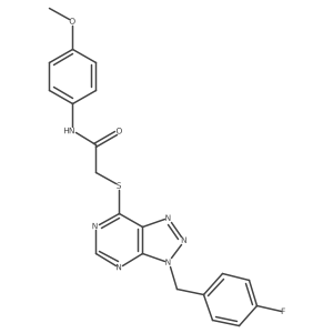 2-((3-(4-fluorobenzyl)-3H-[1,2,3]triazolo[4,5-d]pyrimidin-7-yl)thio)-N-(4-methoxyphenyl)acetamide Structure