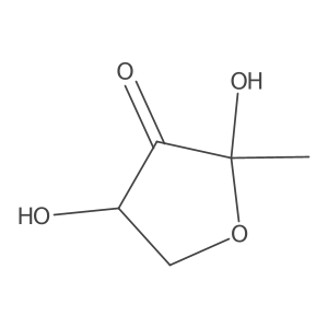 (2R,4S)-2-methyl-2,4-dihydroxydihydrofuran-3-one Structure