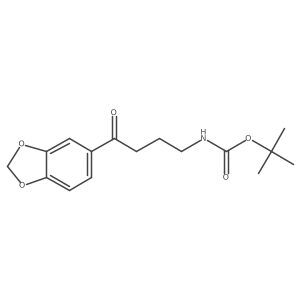 tert-butyl N-[4-(1,3-dioxaindan-5-yl)-4-oxobutyl]carbamate Structure