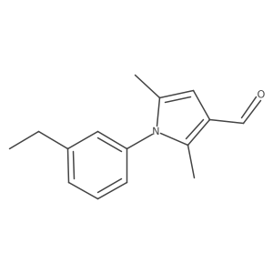 1-(3-ethylphenyl)-2,5-dimethyl-1H-pyrrole-3-carbaldehyde Structure