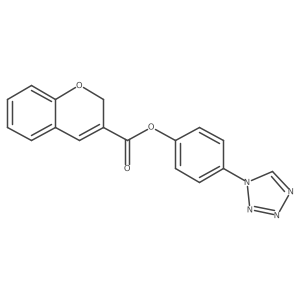 4-(1H-Tetrazol-1-yl)phenyl 2H-chromene-3-carboxylate Structure