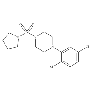 1-(2,5-Dichlorophenyl)-4-(1-pyrrolidinylsulfonyl)piperazine Structure