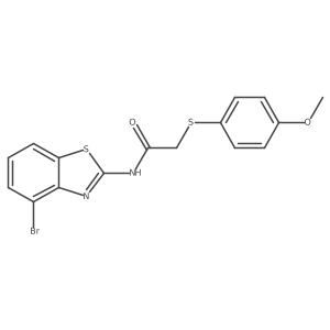 N-(4-bromobenzo[d]thiazol-2-yl)-2-((4-methoxyphenyl)thio)acetamide Structure