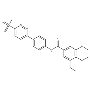 3,4,5-trimethoxy-N-(4-(6-(methylsulfonyl)pyridazin-3-yl)phenyl)benzamide Structure