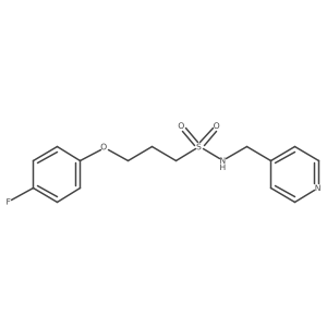 3-(4-fluorophenoxy)-N-(pyridin-4-ylmethyl)propane-1-sulfonamide结构式