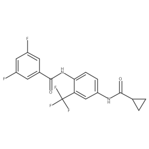 N-[4-Cyclopropaneamido-2-(trifluoromethyl)phenyl]-3,5-difluorobenzamide Structure