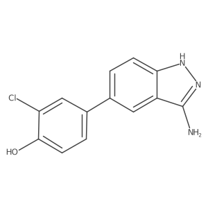 4-(3-amino-1H-indazol-5-yl)-2-chlorophenol Structure