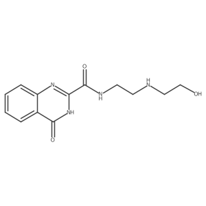 4-hydroxy-N-{2-[(2-hydroxyethyl)amino]ethyl}quinazoline-2-carboxamide结构式
