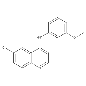 6-chloro-N-(3-methoxyphenyl)quinolin-4-amine Structure