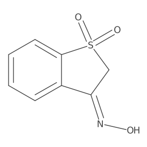 Benzo[b]thiophen-3(2H)-one, oxime, 1,1-dioxide结构式