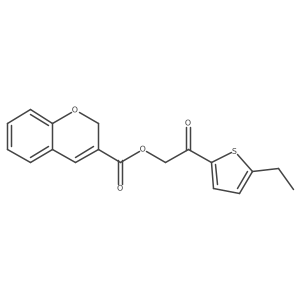 2-(5-Ethylthiophen-2-yl)-2-oxoethyl 2H-chromene-3-carboxylate结构式