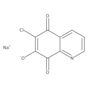 6-Chloro-7-hydroxy-5,8-quinolinedione sodium salt结构式