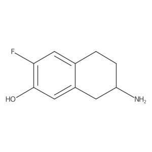 2-Naphthalenol, 7-amino-3-fluoro-5,6,7,8-tetrahydro- Structure