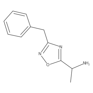 1-(3-Benzyl-1,2,4-oxadiazol-5-yl)ethan-1-amine结构式