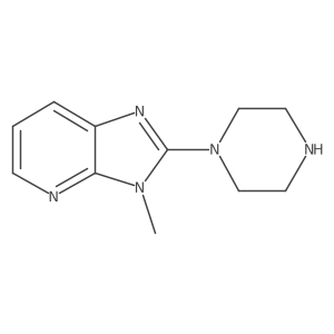 1-(3-Methyl-3H-imidazo[4,5-B]pyridin-2-YL)piperazine结构式