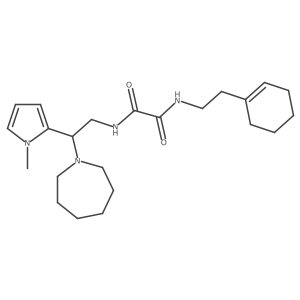 N1-(2-(azepan-1-yl)-2-(1-methyl-1H-pyrrol-2-yl)ethyl)-N2-(2-(cyclohex-1-en-1-yl)ethyl)oxalamide Structure