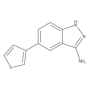 5-(3-thienyl)-1H-Indazol-3-amine Structure