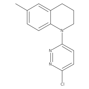 1-(6-Chloro-3-pyridazinyl)-1,2,3,4-tetrahydro-6-methylquinoline结构式