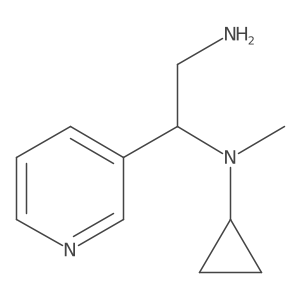 N1-Cyclopropyl-N1-methyl-1-(pyridin-3-yl)ethane-1,2-diamine Structure
