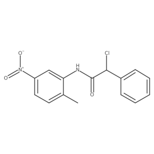 2-Chloro-N-(2-methyl-5-nitrophenyl)-2-phenylacetamide结构式