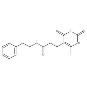 3-(6-methyl-2,4-dioxo-1,2,3,4-tetrahydropyrimidin-5-yl)-N-phenethylpropanamide Structure